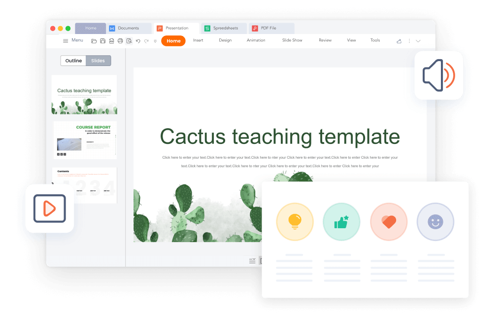 WPS Presentation is A Free Alternative to Microsoft Powerpoint