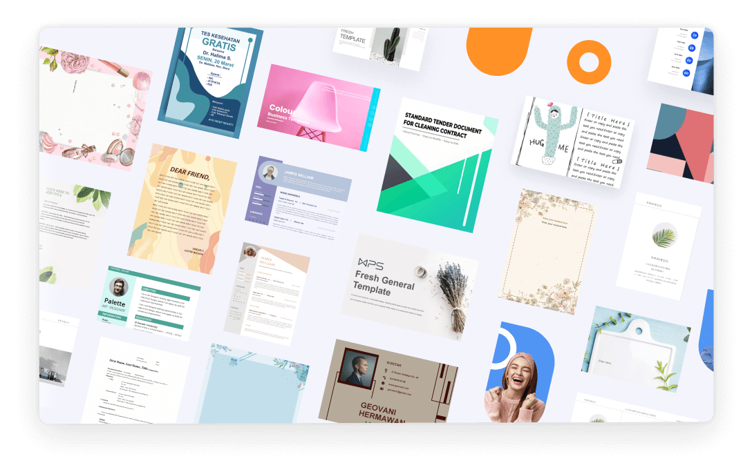 WPS Office offers free Word templates
